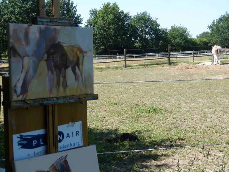 Original Horse Painting by Maike Josupeit