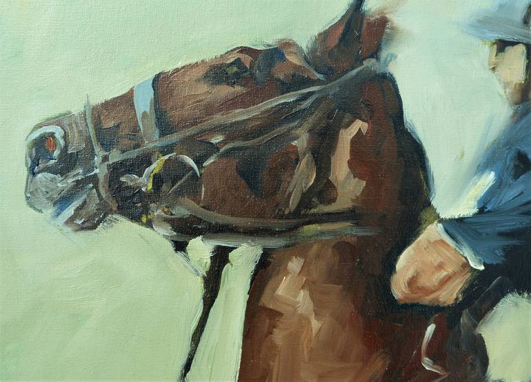 Original Figurative Horse Painting by Maike Josupeit