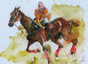 Original Illustration Horse Paintings by Maike Josupeit