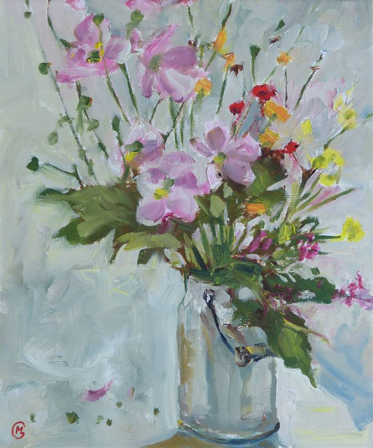 Flowers 2 Painting by Maike Josupeit | Saatchi Art