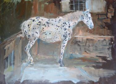 Original Figurative Horse Paintings by Maike Josupeit