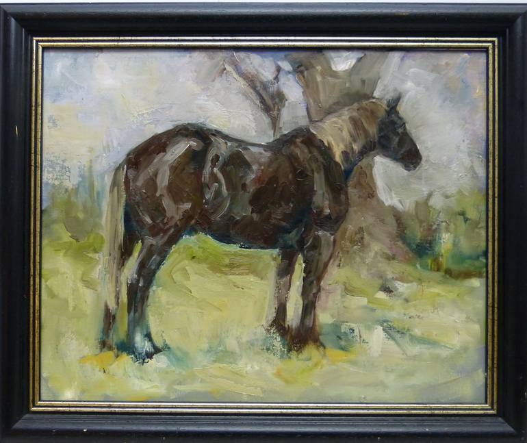 Original Figurative Horse Painting by Maike Josupeit