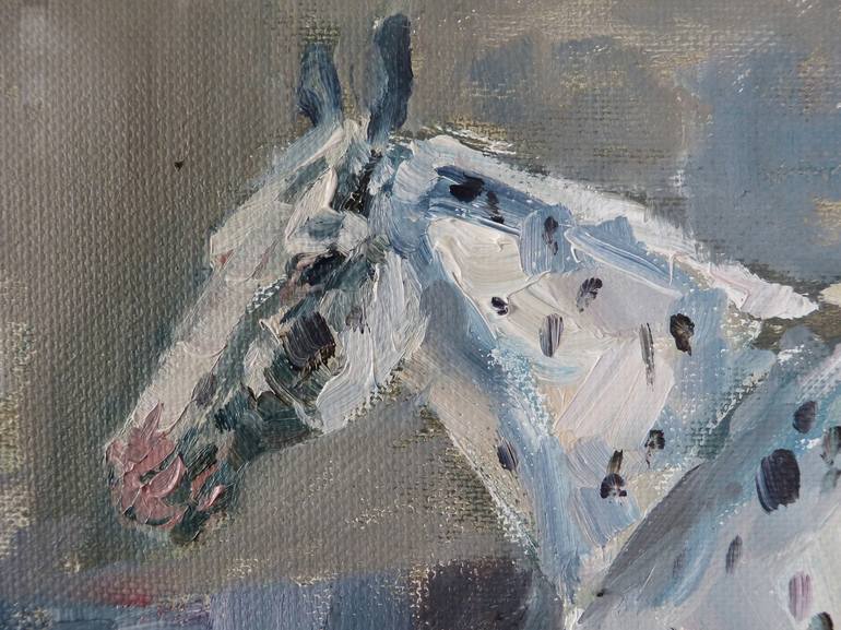 Original Figurative Horse Painting by Maike Josupeit