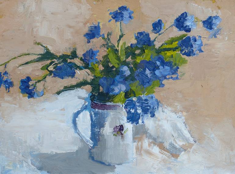 Forget Me Not Painting By Maike Josupeit Saatchi Art