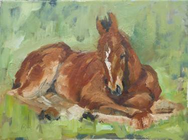 Original Impressionism Horse Paintings by Maike Josupeit