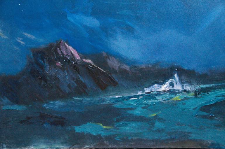 Original Abstract Expressionism Nature Painting by Serhii Burbelo