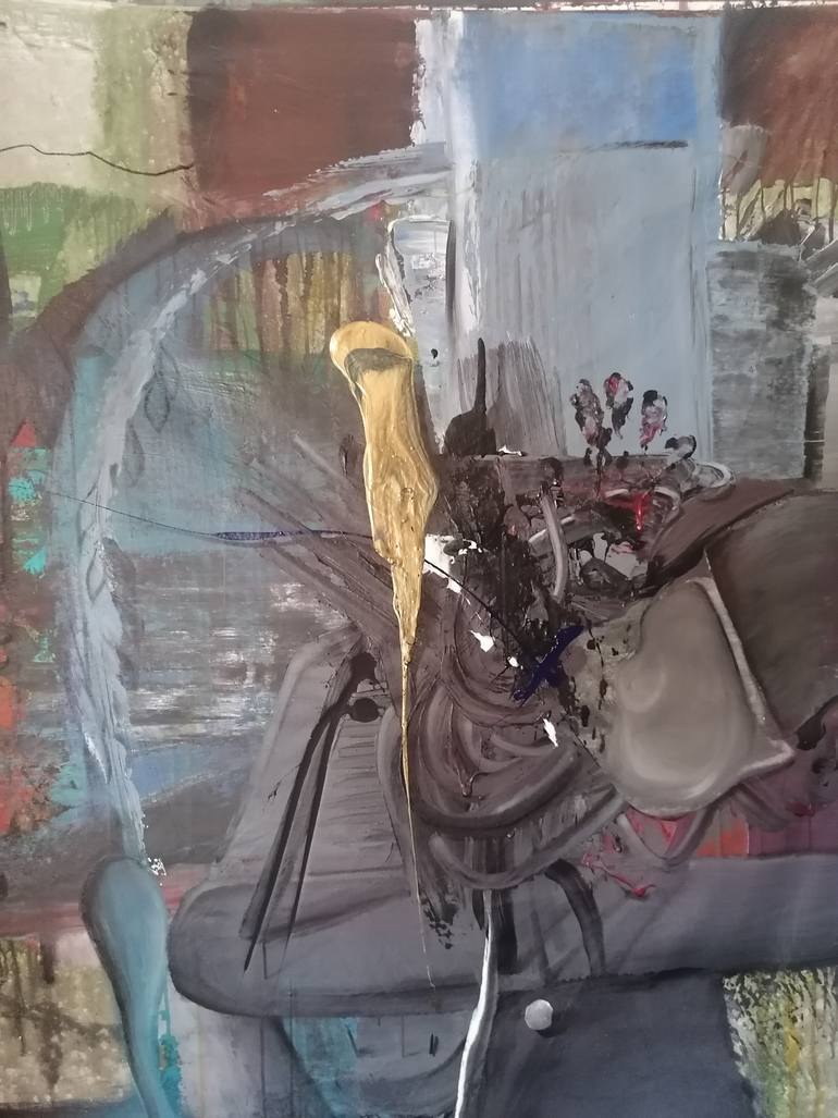 Original Modernism Abstract Painting by Stefano Mazzolini
