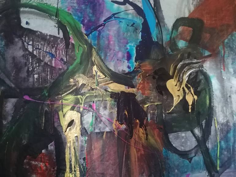 Original Modernism Abstract Painting by Stefano Mazzolini