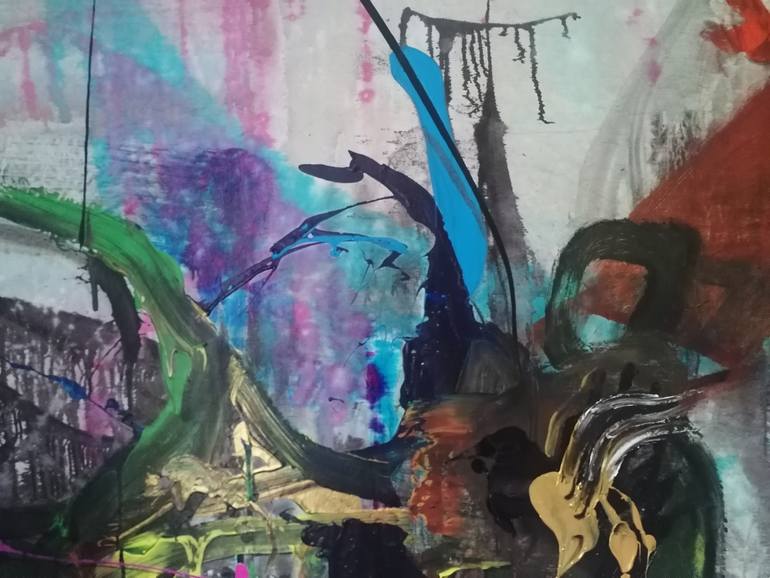 Original Modernism Abstract Painting by Stefano Mazzolini