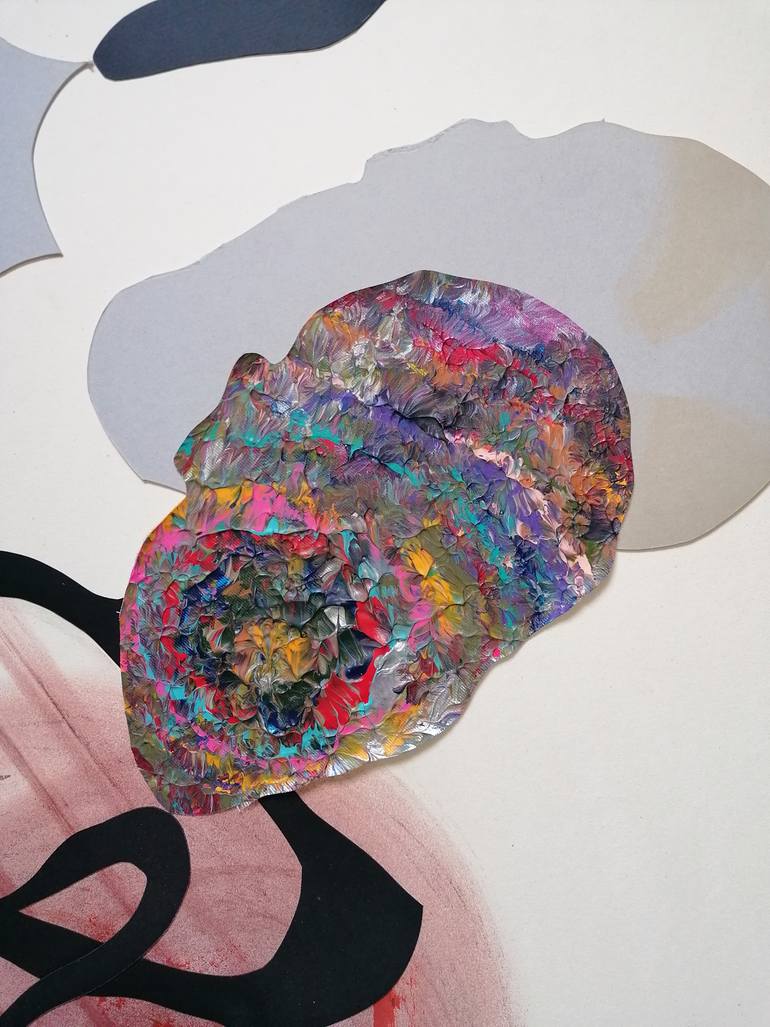 Original Abstract Collage by Stefano Mazzolini