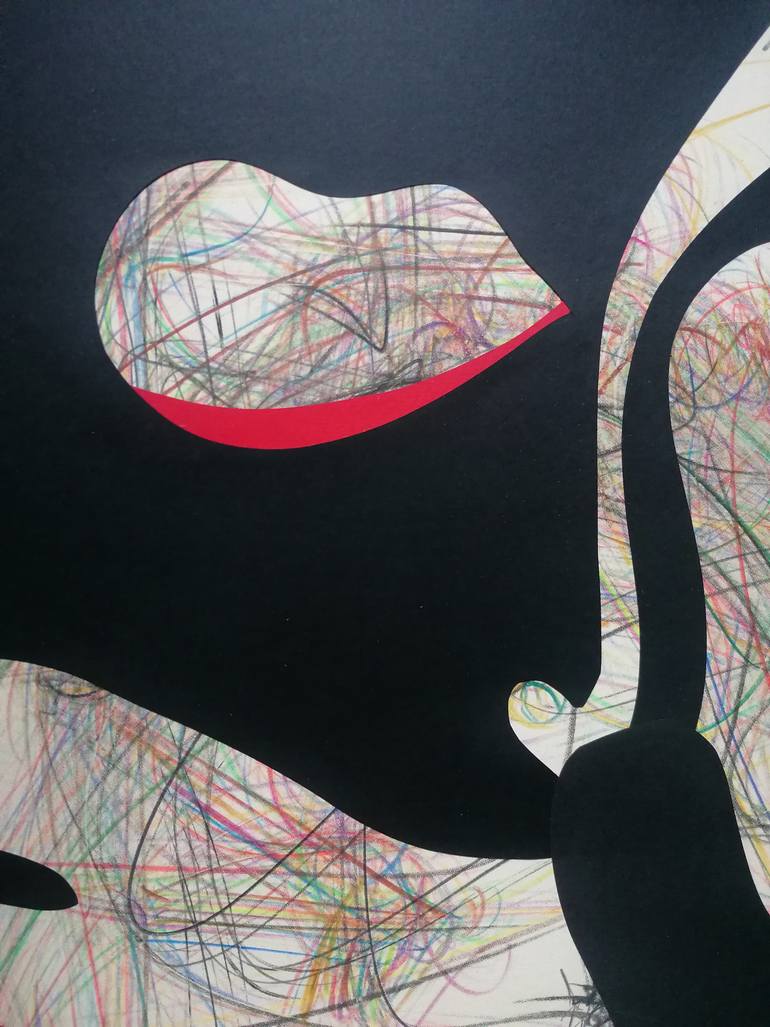Original Modern Abstract Collage by Stefano Mazzolini