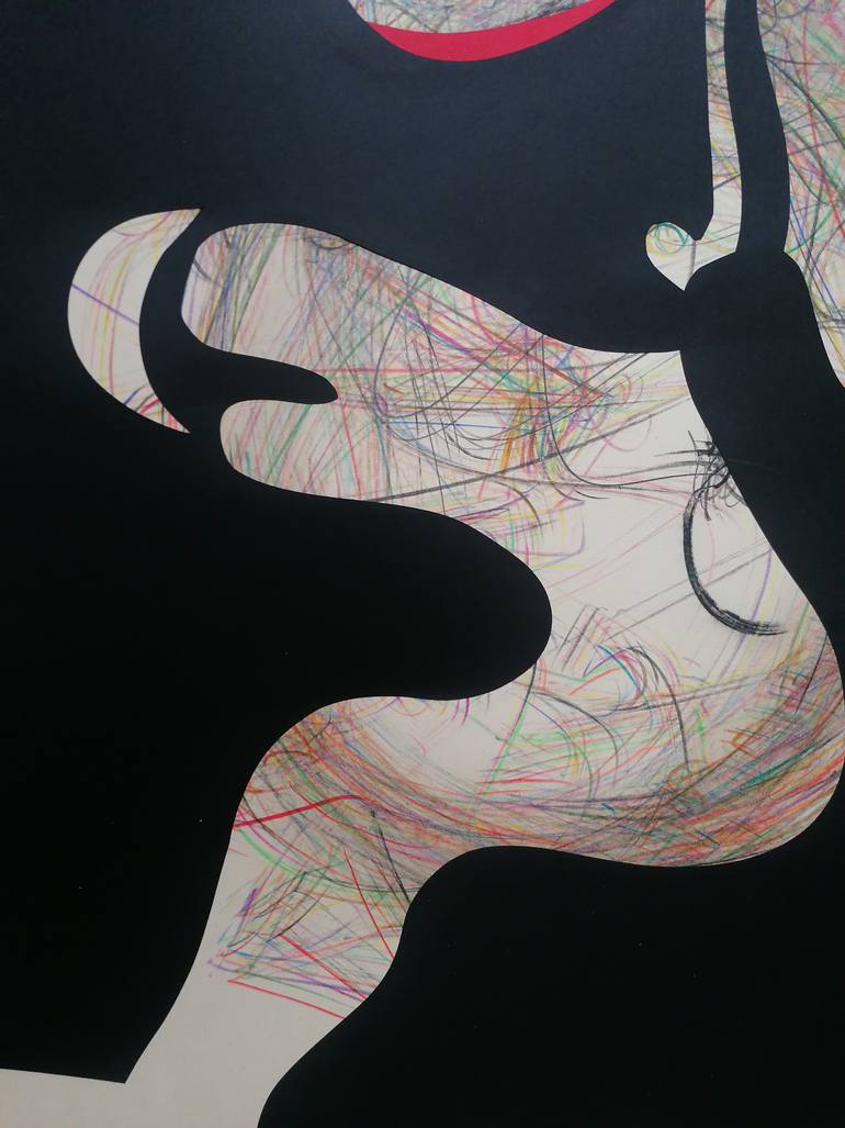 Original Modern Abstract Collage by Stefano Mazzolini
