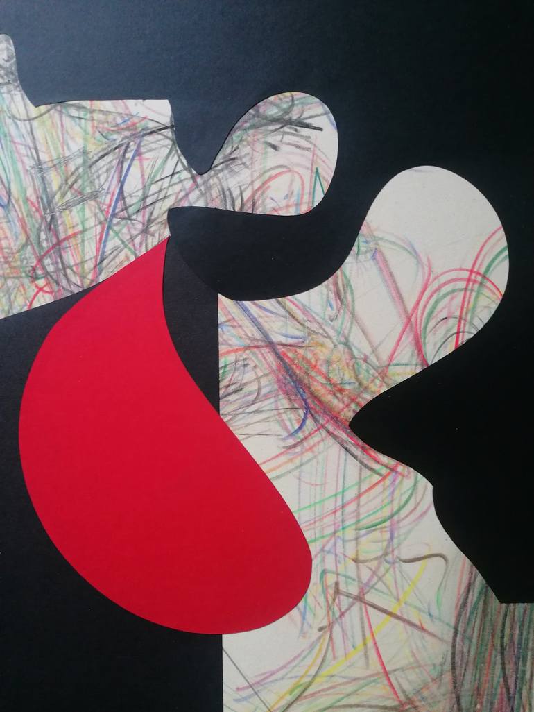 Original Modern Abstract Collage by Stefano Mazzolini