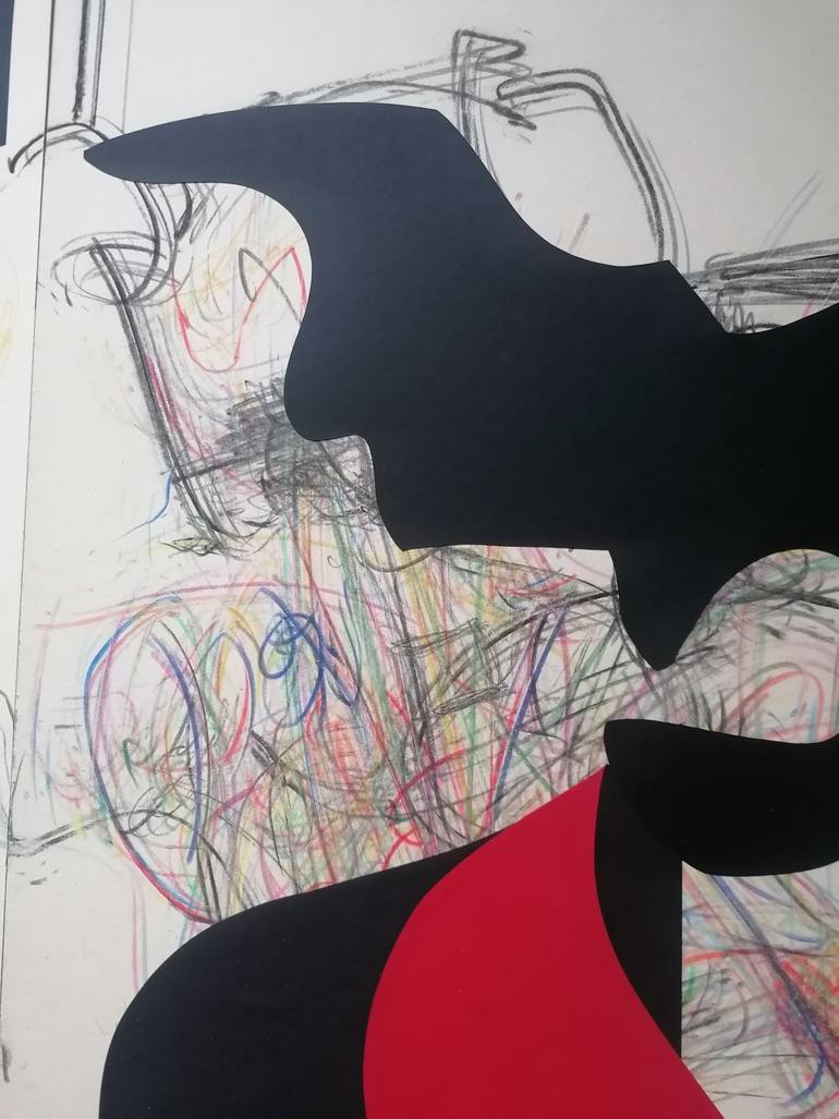 Original Modern Abstract Collage by Stefano Mazzolini