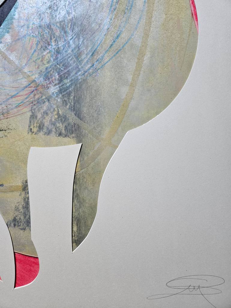 Original Modern Abstract Collage by Stefano Mazzolini