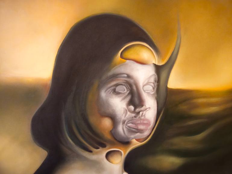 Original Modernism People Painting by Stefano Mazzolini