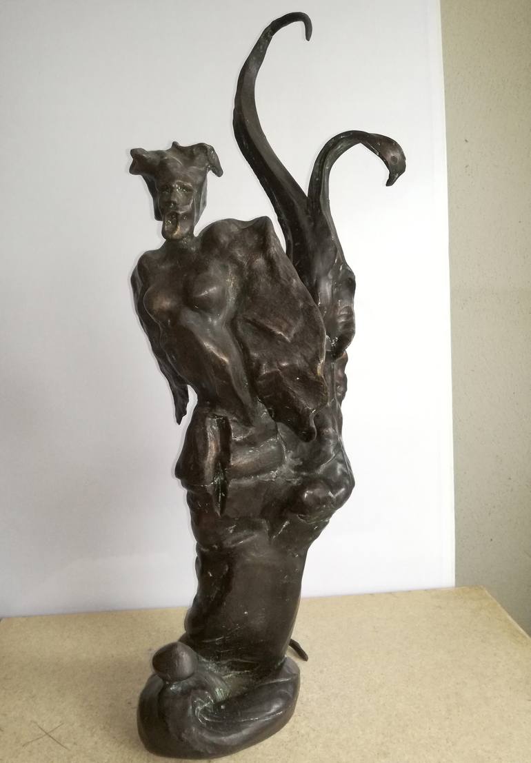 Original Art Deco Nude Sculpture by Stefano Mazzolini