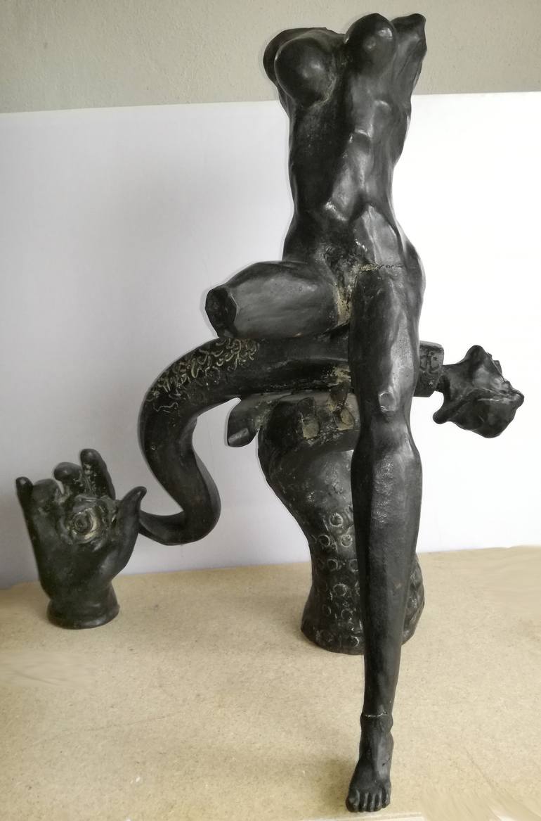 Original Figurative Nude Sculpture by Stefano Mazzolini
