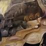 Pure fantasy driven by great creativity using oil without any project without drawing giving free rein to one's ideas Landscapes cities nature villages people objects animals things the extreme Symbiosis between them vibrant freedoms full of emotions