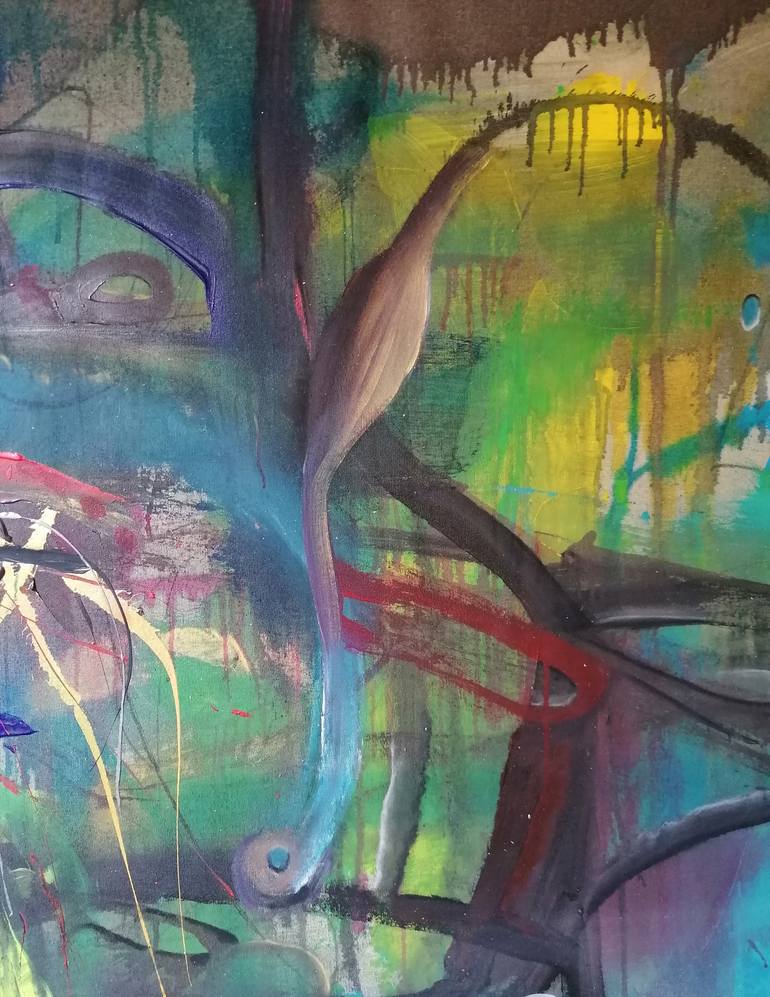 Original Modernism Abstract Painting by Stefano Mazzolini