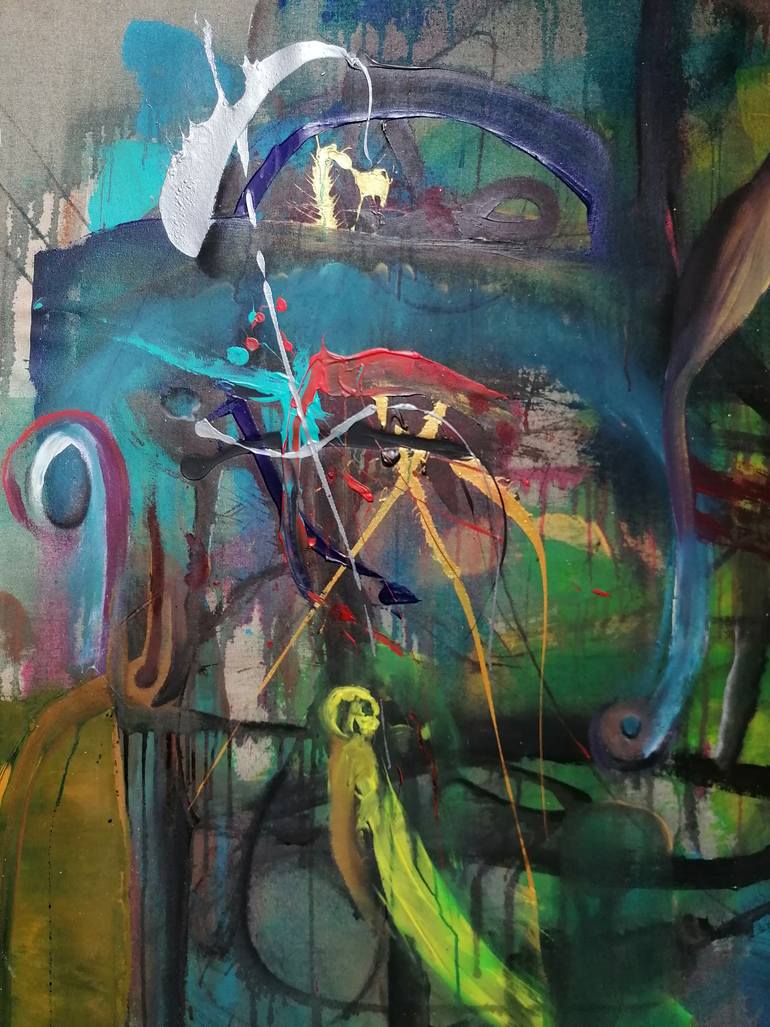 Original Modernism Abstract Painting by Stefano Mazzolini