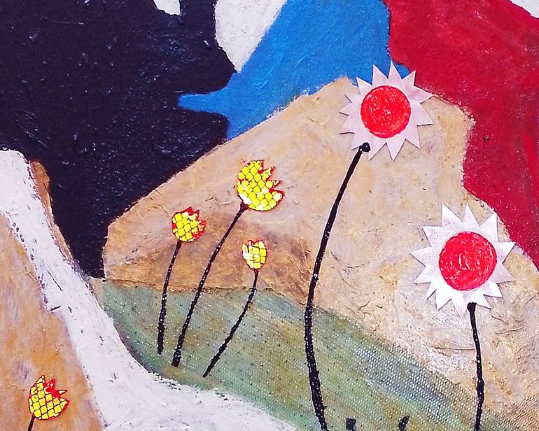 Original Abstract Expressionism Animal Painting by Nelson Rodriguez
