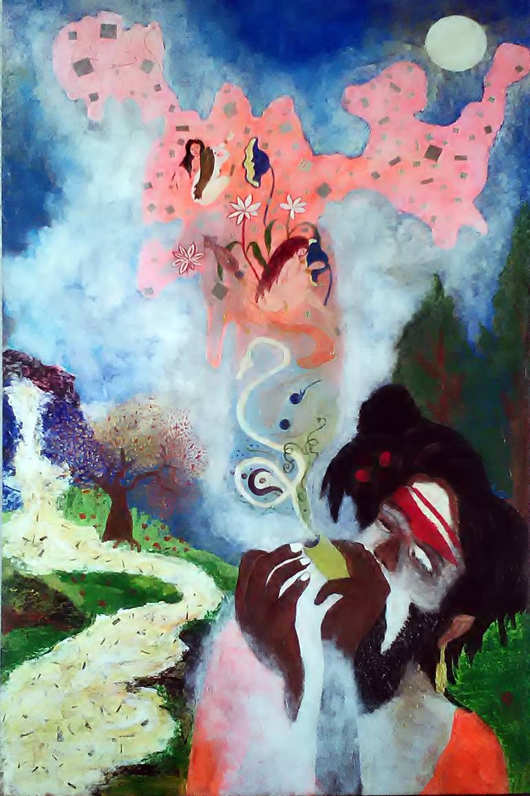 Print of Expressionism Classical mythology Paintings by Nelson Rodriguez