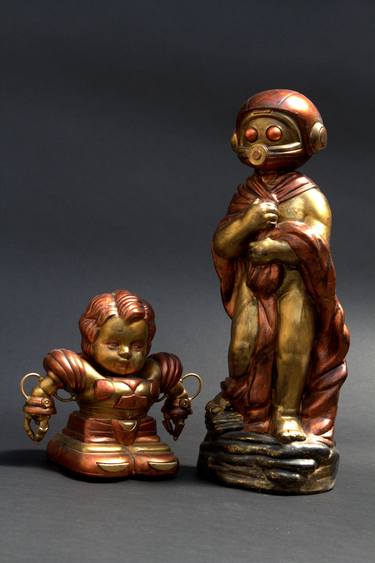Original Figurative People Sculpture by Herr Karl