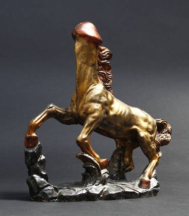 Original Figurative Horse Sculpture by Herr Karl