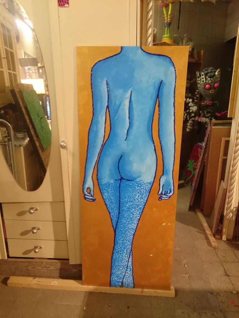 Original Figurative Nude Painting by Herr Karl