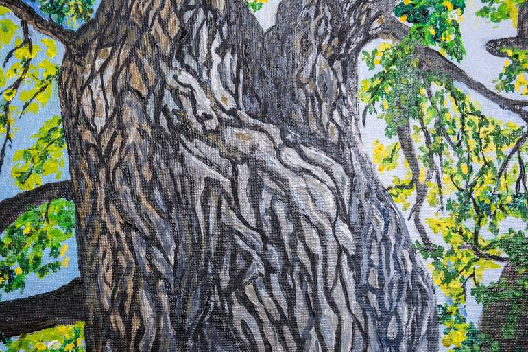 Original Impressionism Tree Painting by Timothy McGuire