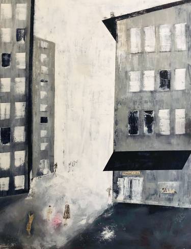 Original Conceptual Cities Paintings by Stacie Schimke