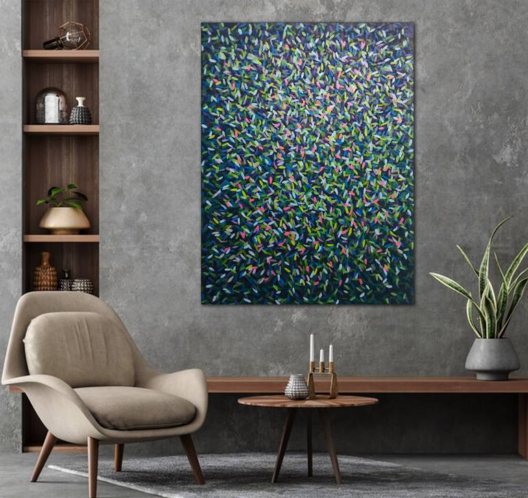 Original Contemporary Abstract Painting by Krishan Kodithuwakku