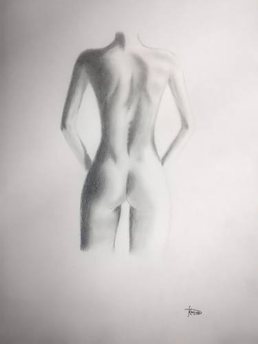 Original Nude Drawing by Kenneth Dichi