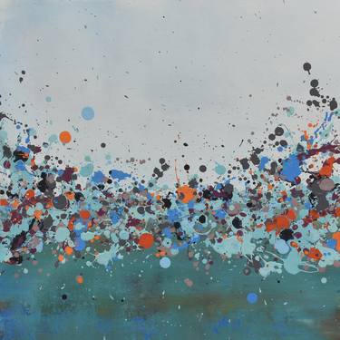 Original Abstract Floral Paintings by Lisa Carney