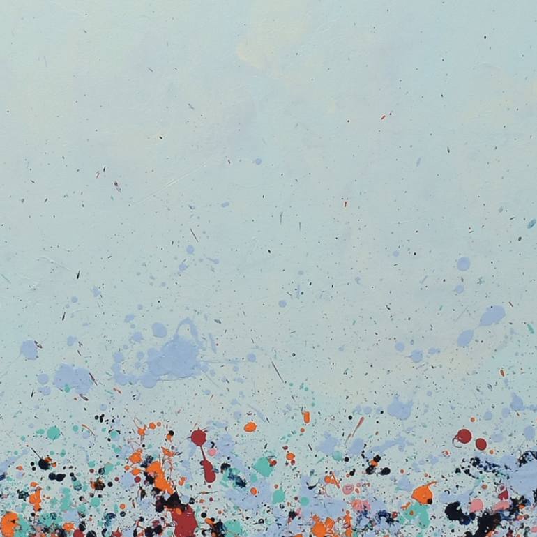 Original Abstract Floral Painting by Lisa Carney