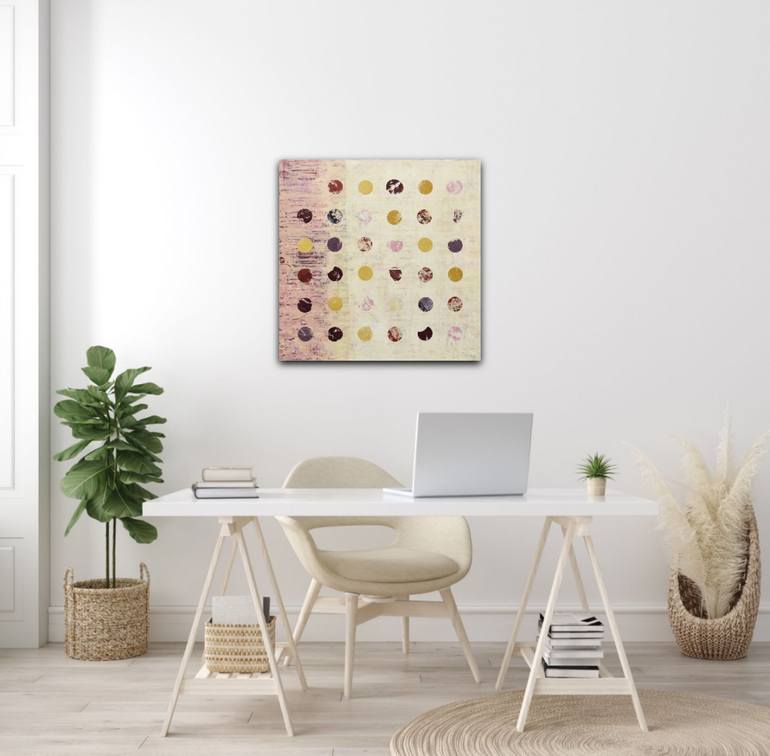 Original Abstract Geometric Painting by Lisa Carney