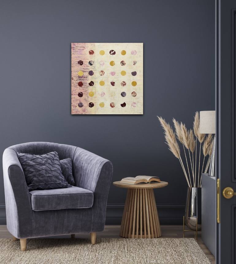 Original Abstract Geometric Painting by Lisa Carney