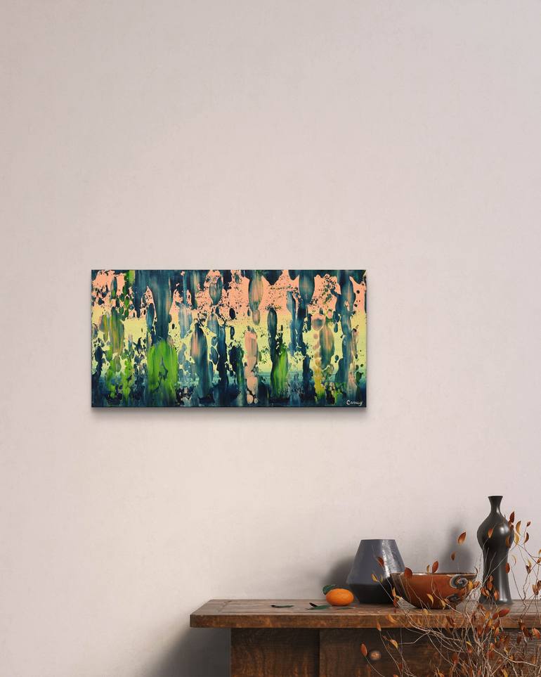 Original Abstract Expressionism Abstract Painting by Lisa Carney