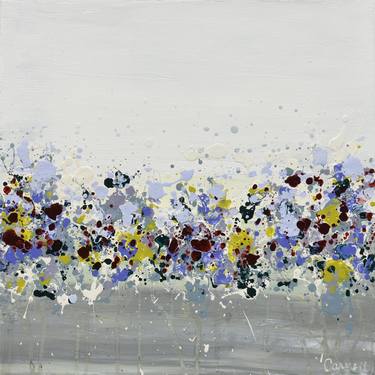 Original Abstract Garden Paintings by Lisa Carney