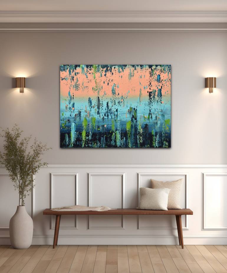 Original Color Field Painting Abstract Painting by Lisa Carney