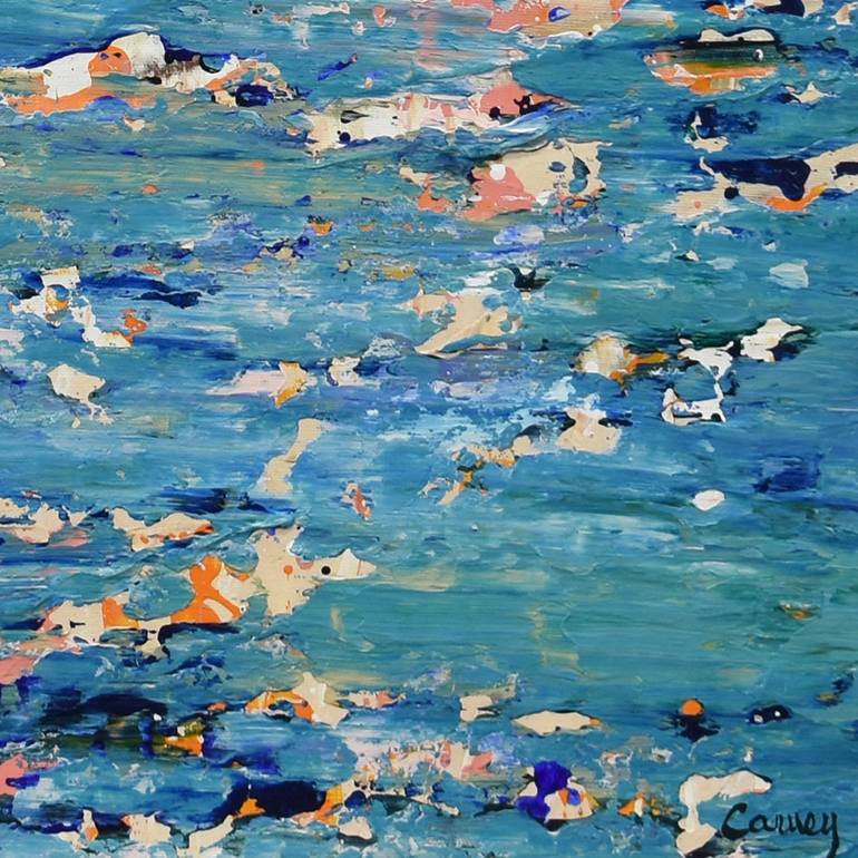 Original Abstract Water Painting by Lisa Carney