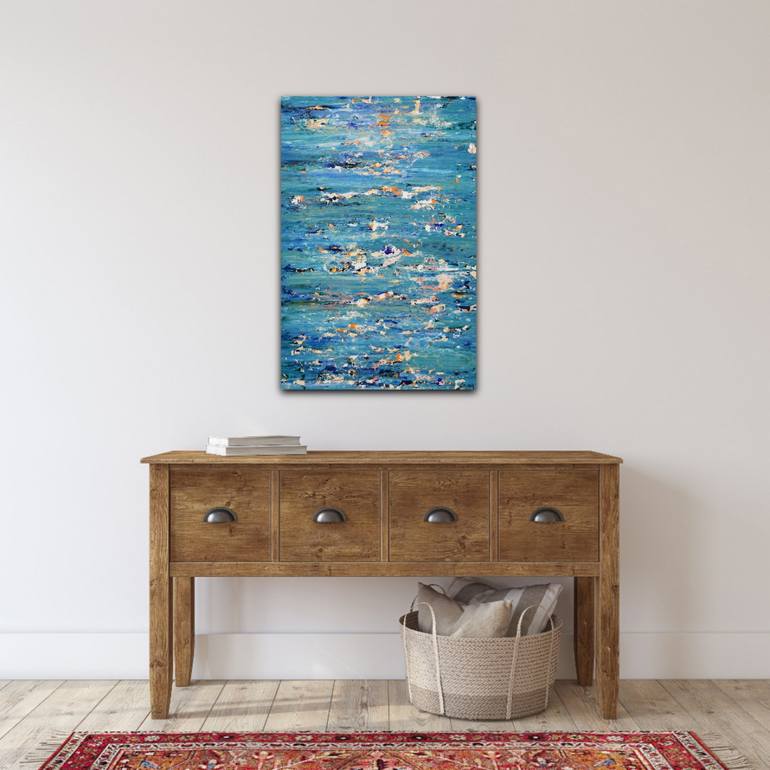 Original Abstract Water Painting by Lisa Carney
