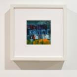 Residual Fields No. 31 - 5 × 5 in Abstract Landscape Painting by Lisa Carney