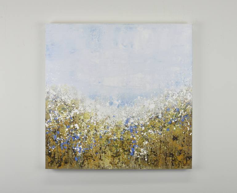 Original Abstract Garden Painting by Lisa Carney