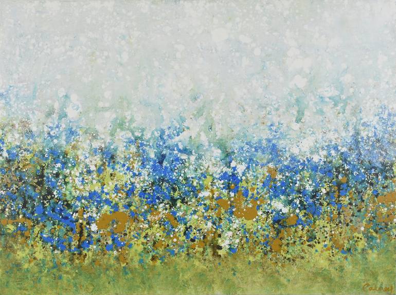 Forget Me Not Painting By Lisa Carney Saatchi Art