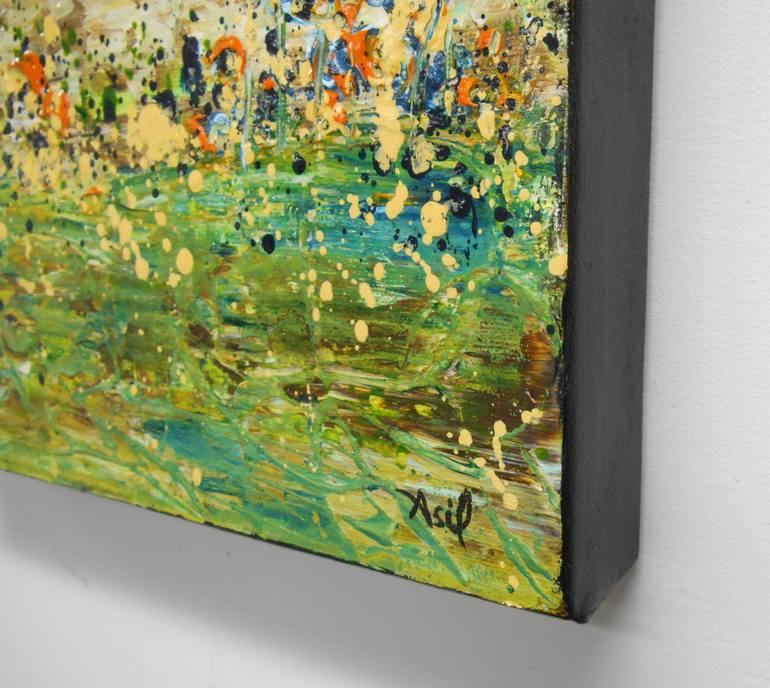 Original Impressionism Abstract Painting by Lisa Carney