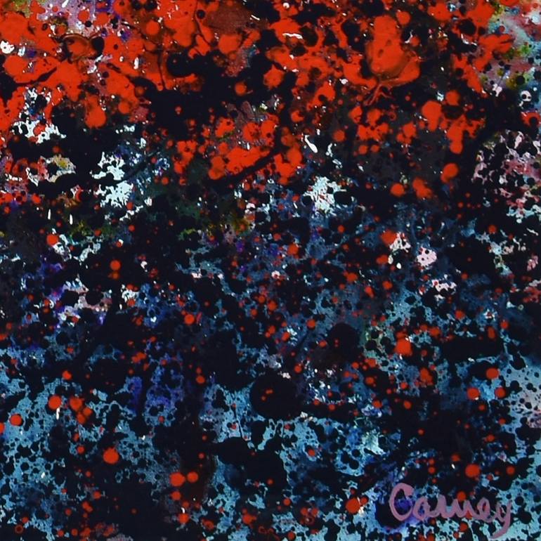 Original Abstract Floral Painting by Lisa Carney