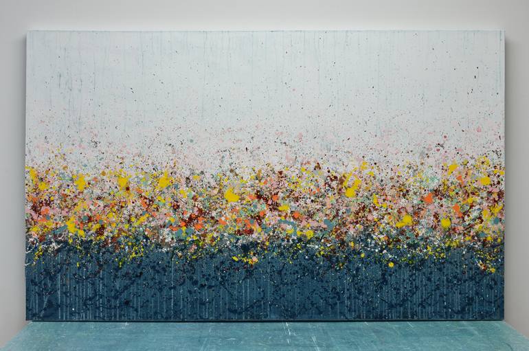 Original Abstract Expressionism Abstract Painting by Lisa Carney