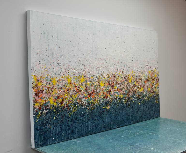 Original Abstract Expressionism Abstract Painting by Lisa Carney